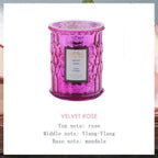 Plant Essential Oil Scented Candle Natural Coconut Wax Smokeless Candles 100% Coconut Hand Poured Coconut Candle Highly Scented Soothe Nerves Glass Cup Aromatic Candle Birthday Gift Stevvex