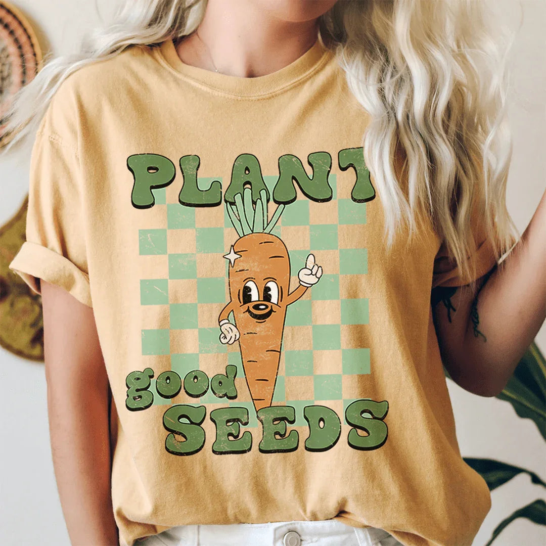 Plant Good Seeds Tee Peachy Sunday