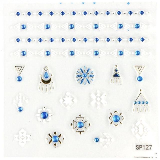 Plant Laser Abstract Lady Face Nail Decals Sliders Paper Art Decor Gel Polish Sticker Manicure Foils 3D Rhinestone Sticker Fun Nail Art Stickers Decal 3D Self-Adhesive Abstract Face Curve Graffiti Nail Design for Acrylic Nail Supplies Stevvex