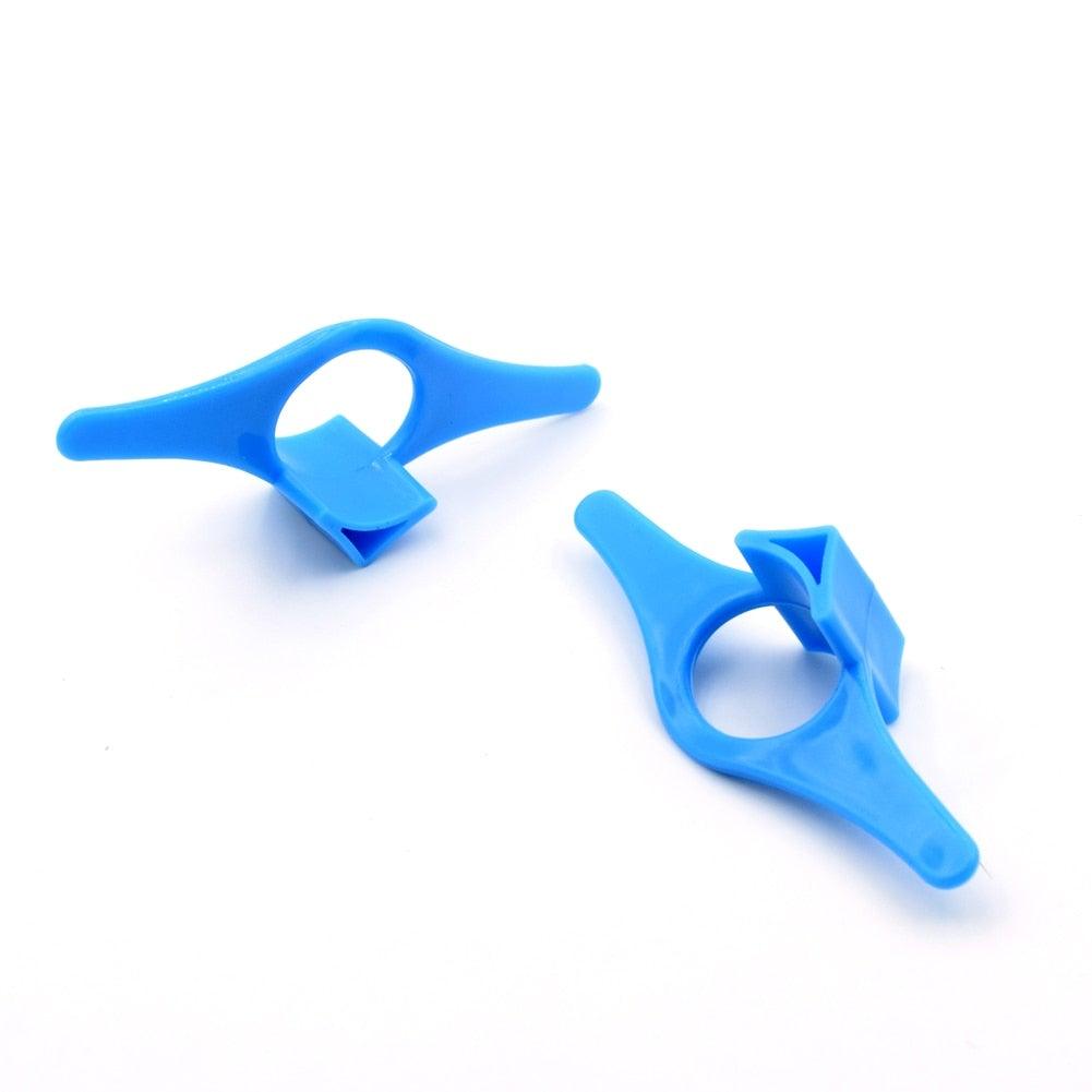 Plastic Book Page Holder Thumb Bookmark Reading Accessories Gifts For Readers Book Lovers Bookworm Librarian Literary Blue Multifunction Plastic Thumb Book Page Holder Book Marker Bookmark Superior Quality And Creative Convenient Stevvex