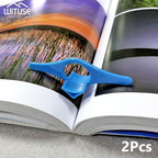 Plastic Book Page Holder Thumb Bookmark Reading Accessories Gifts For Readers Book Lovers Bookworm Librarian Literary Blue Multifunction Plastic Thumb Book Page Holder Book Marker Bookmark Superior Quality And Creative Convenient Stevvex