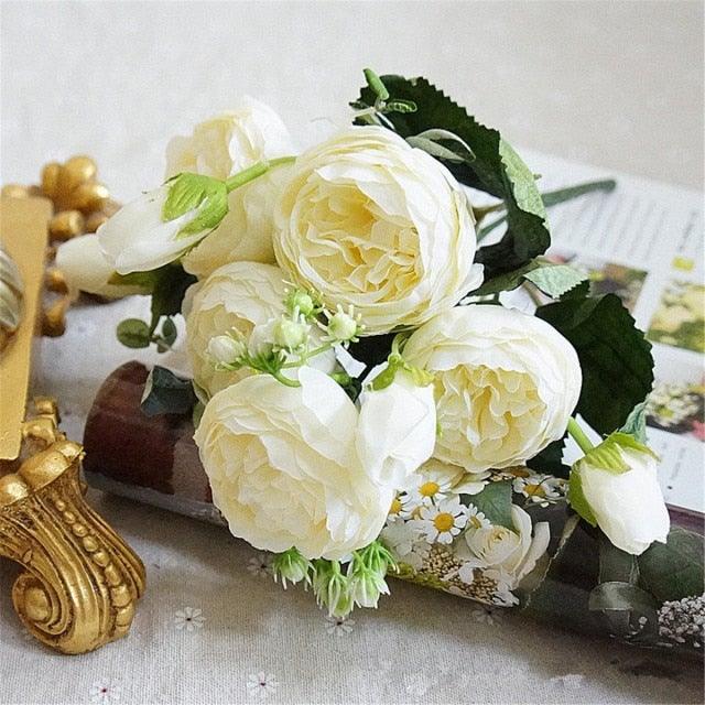 Plastic Vases Anti-ceramic Unbreakable Basket Imitation Rattan Flower Vase For Home Décor Desktop Decoration Living Room Office or Bookshelf Stevvex