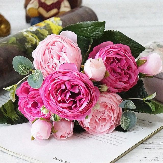 Plastic Vases Anti-ceramic Unbreakable Basket Imitation Rattan Flower Vase For Home Décor Desktop Decoration Living Room Office or Bookshelf Stevvex