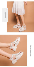 Platform Women's Sandals Summer Fashion Women Beach Classic Sandal Comfortable Beach  Pool Platforms Sandals With Buckle Open Toe Ankle Strap Thick-Soled Casual Women's Shoes