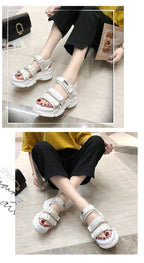 Platform Women's Sandals Summer Fashion Women Chunky Beach Sandal Comfortable Universal Comfortable Quick-Drying Casual Sport Summer Casual Non-Slip Beach Platform Shoes Sandals