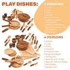Wooden Play Kitchen Dishes - SJB-DIAMOND ELITES
