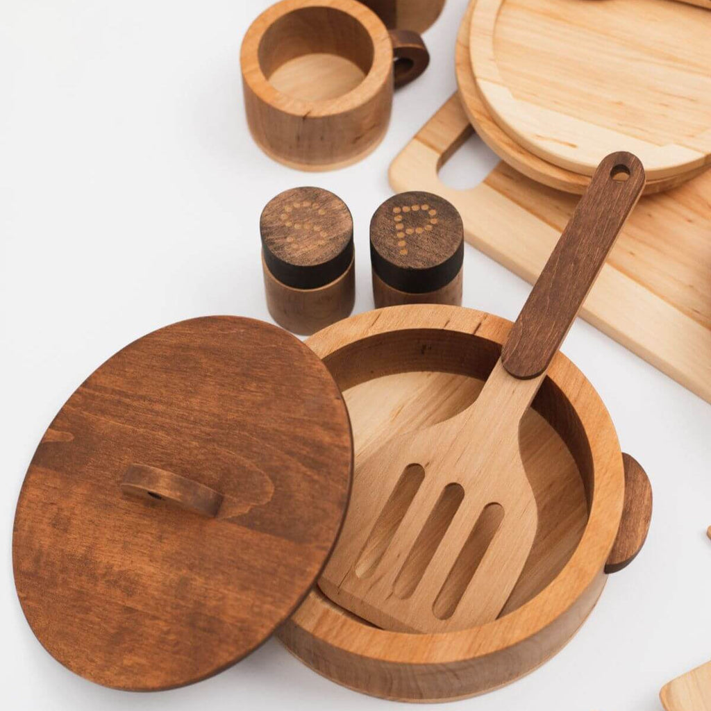 Wooden Play Kitchen Dishes - SJB-DIAMOND ELITES
