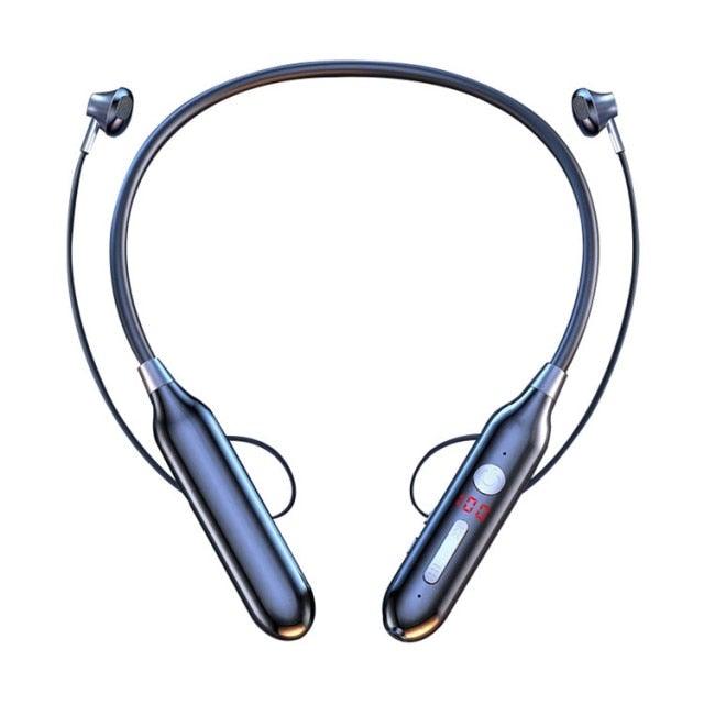 Playback Bluetooth Headphone Bass Wireless Headphones Sport Stereo Bluetooth Earphone Neckband Music Headset Updated Design with Industry Leading Sound & Improved Comfort, Long Wireless Range, Up to 24 Hours of Talk Time Stevvex