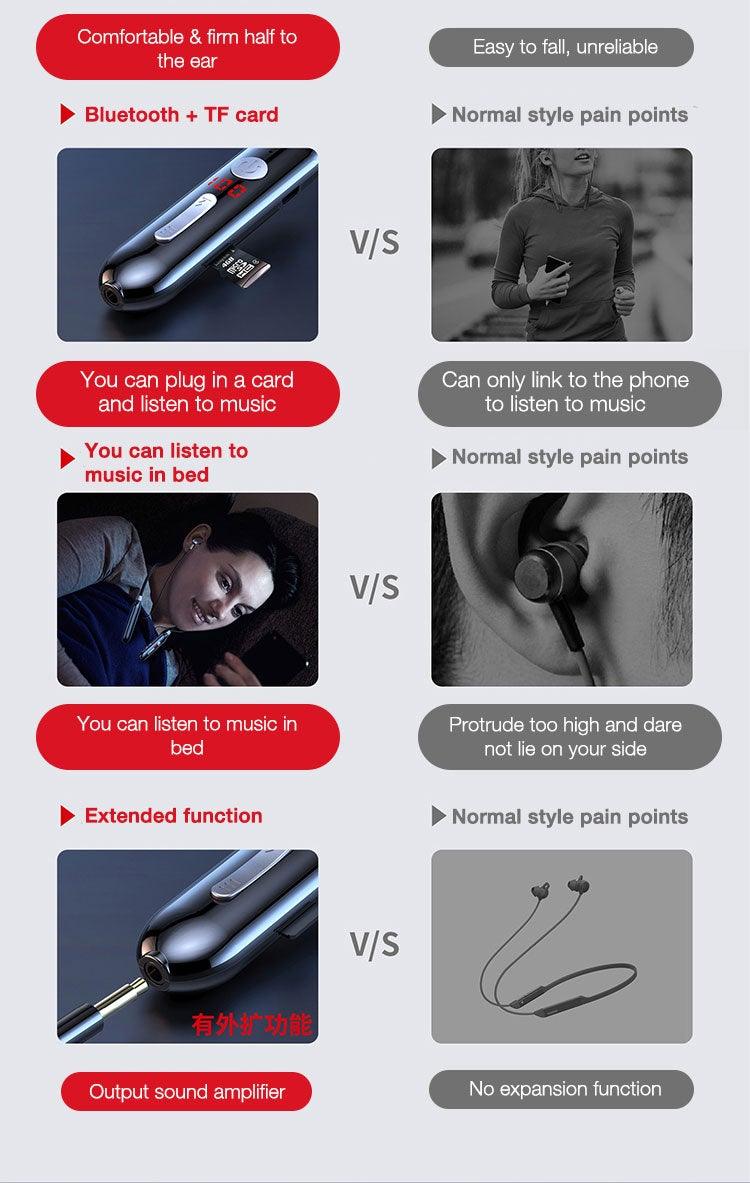 Playback Bluetooth Headphone Bass Wireless Headphones Sport Stereo Bluetooth Earphone Neckband Music Headset Updated Design with Industry Leading Sound & Improved Comfort, Long Wireless Range, Up to 24 Hours of Talk Time Stevvex