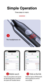 Playback Bluetooth Headphone Bass Wireless Headphones Sport Stereo Bluetooth Earphone Neckband Music Headset Updated Design with Industry Leading Sound & Improved Comfort, Long Wireless Range, Up to 24 Hours of Talk Time Stevvex