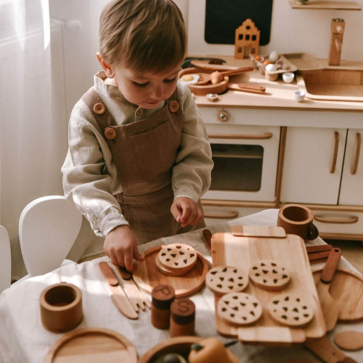 Wooden Play Kitchen Dishes - SJB-DIAMOND ELITES