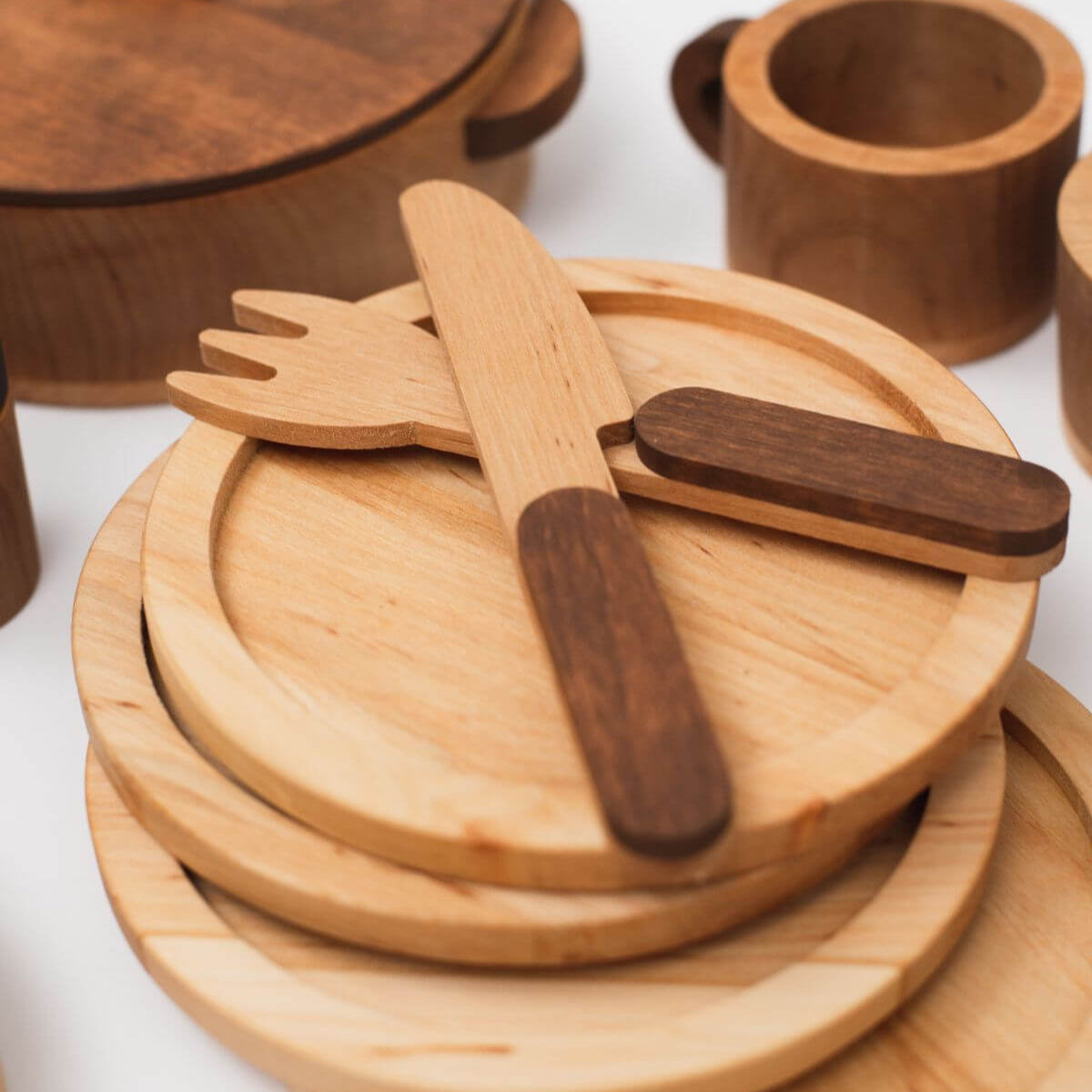 Wooden Play Kitchen Dishes - SJB-DIAMOND ELITES
