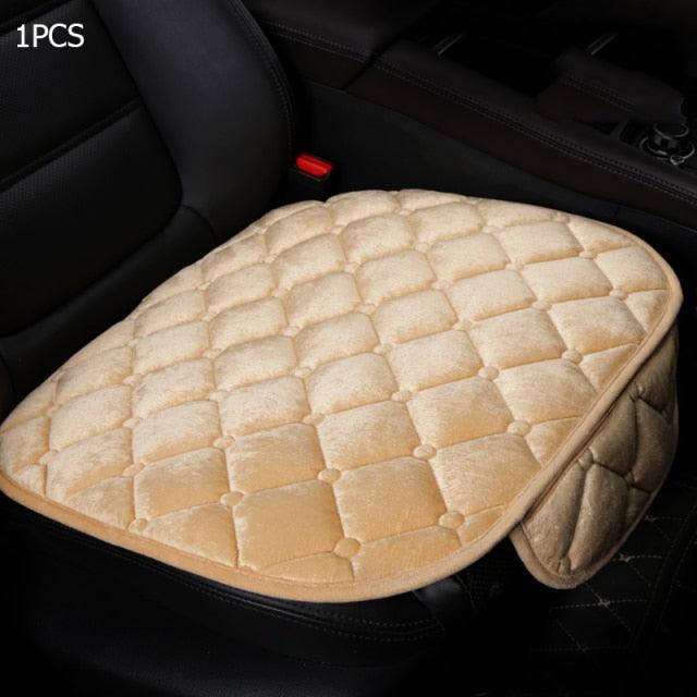 Plush Car Seat Covers Front Rear Full Set Choose Car Seat Cushion Car Memory Foam Heightening Seat Cushion Plush Seat Pad Protector Car Accessories  Lower Back Pain Relief Cushion Anti-Slip Stevvex