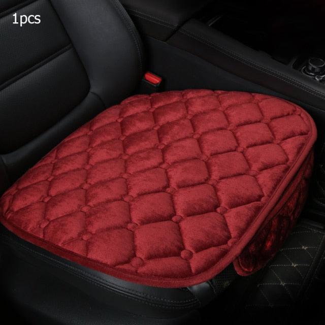 Plush Car Seat Covers Front Rear Full Set Choose Car Seat Cushion Car Memory Foam Heightening Seat Cushion Plush Seat Pad Protector Car Accessories  Lower Back Pain Relief Cushion Anti-Slip Stevvex
