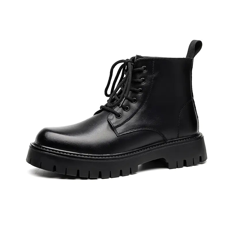 Men's Chelsea Ankle Boots - High-Top Leather Martin Boot Pi-Mart