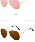 Polarized Sunglasses for Small Face Women Men Juniors & Teens Driving Women Sunglasses Metal Glasses For Men Best Popular Mirror Classic Sunglasses For Men & Women Stevvex