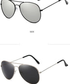 Polarized Sunglasses for Small Face Women Men Juniors & Teens Driving Women Sunglasses Metal Glasses For Men Best Popular Mirror Classic Sunglasses For Men & Women Stevvex