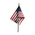 Police Officer Veteran Grave Marker With 30 Inch Tall American Cemetery Flag, Police Remembrance. The Military Gift Store