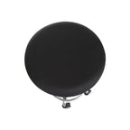 Polyester Fabric Round Chair Cover Waterproof Dining Seat Chair Covers Hotel Banquet Seat Covers Chair Protector Round Bar Stool Seat Covers Washable Stool Cushion Slipcover Elastic Bar Chair Covers Stevvex