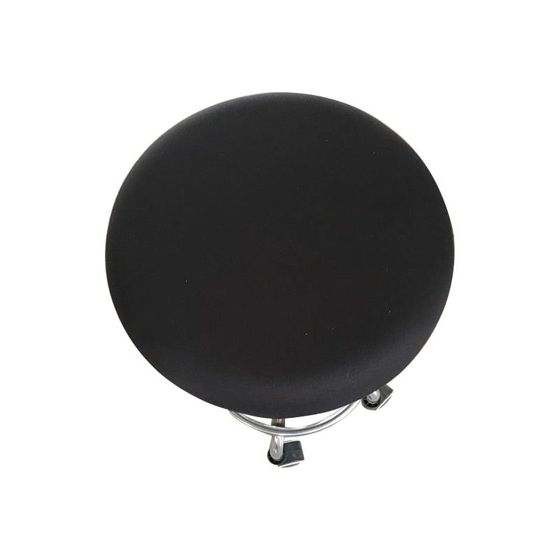 Polyester Fabric Round Chair Cover Waterproof Dining Seat Chair Covers Hotel Banquet Seat Covers Chair Protector Round Bar Stool Seat Covers Washable Stool Cushion Slipcover Elastic Bar Chair Covers Stevvex