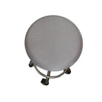 Polyester Fabric Round Chair Cover Waterproof Dining Seat Chair Covers Hotel Banquet Seat Covers Chair Protector Round Bar Stool Seat Covers Washable Stool Cushion Slipcover Elastic Bar Chair Covers Stevvex