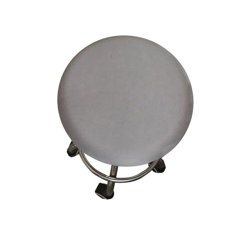 Polyester Fabric Round Chair Cover Waterproof Dining Seat Chair Covers Hotel Banquet Seat Covers Chair Protector Round Bar Stool Seat Covers Washable Stool Cushion Slipcover Elastic Bar Chair Covers Stevvex