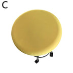Polyester Fabric Round Chair Cover Waterproof Dining Seat Chair Covers Hotel Banquet Seat Covers Chair Protector Round Bar Stool Seat Covers Washable Stool Cushion Slipcover Elastic Bar Chair Covers Stevvex