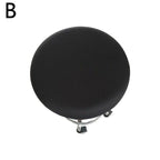Polyester Fabric Round Chair Cover Waterproof Dining Seat Chair Covers Hotel Banquet Seat Covers Chair Protector Round Bar Stool Seat Covers Washable Stool Cushion Slipcover Elastic Bar Chair Covers Stevvex