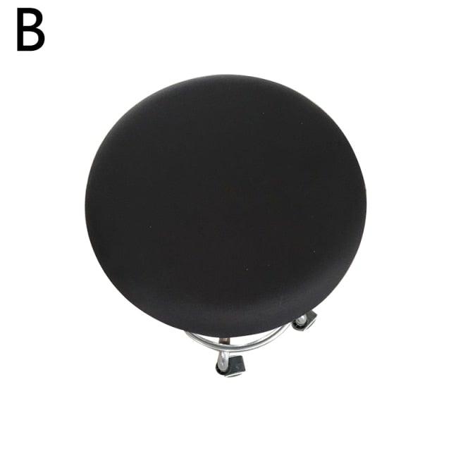 Polyester Fabric Round Chair Cover Waterproof Dining Seat Chair Covers Hotel Banquet Seat Covers Chair Protector Round Bar Stool Seat Covers Washable Stool Cushion Slipcover Elastic Bar Chair Covers Stevvex