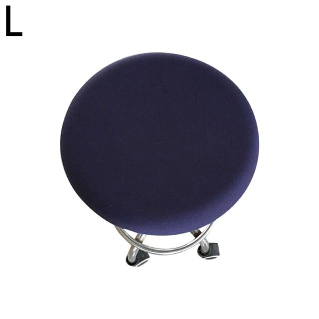 Polyester Fabric Round Chair Cover Waterproof Dining Seat Chair Covers Hotel Banquet Seat Covers Chair Protector Round Bar Stool Seat Covers Washable Stool Cushion Slipcover Elastic Bar Chair Covers Stevvex
