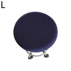 Polyester Fabric Round Chair Cover Waterproof Dining Seat Chair Covers Hotel Banquet Seat Covers Chair Protector Round Bar Stool Seat Covers Washable Stool Cushion Slipcover Elastic Bar Chair Covers Stevvex