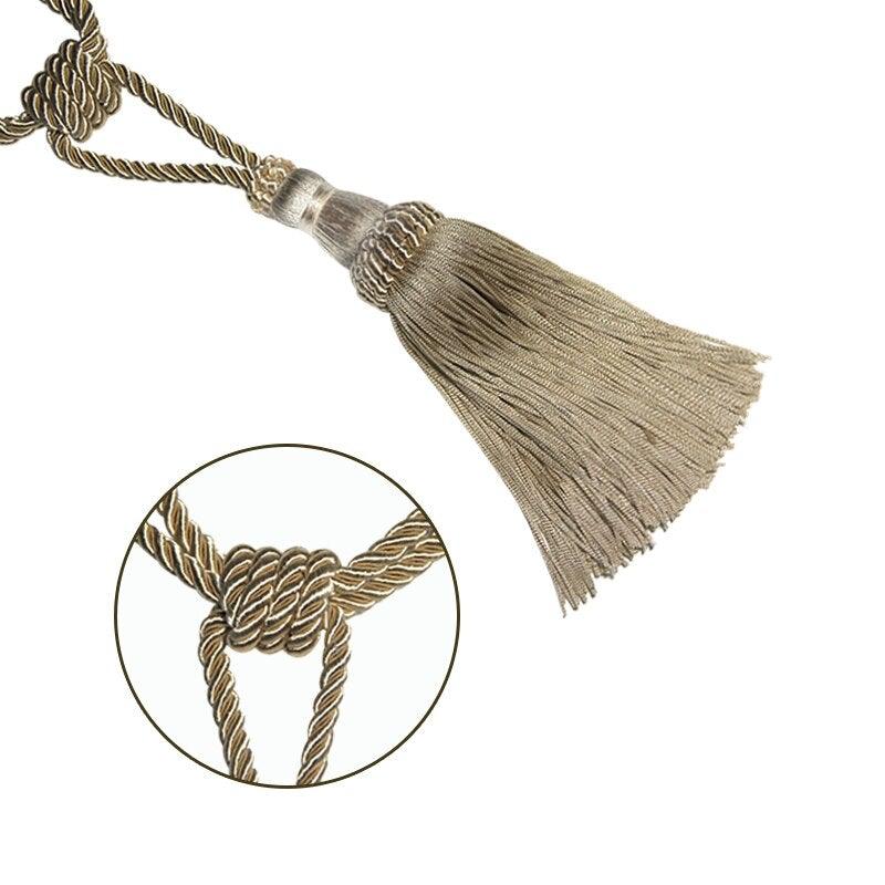 Polyester Tassel Curtain Tieback Handmade Hanging Tassels Fringe Curtains Holder Buckle Rope Decor Room Accessories European Style High-Grade Curtains Tieback Rope Tassel Holdbacks Stevvex