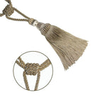 Polyester Tassel Curtain Tieback Handmade Hanging Tassels Fringe Curtains Holder Buckle Rope Decor Room Accessories European Style High-Grade Curtains Tieback Rope Tassel Holdbacks Stevvex