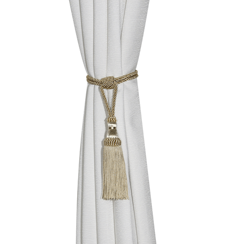 Polyester Tassel Curtain Tieback Handmade Hanging Tassels Fringe Curtains Holder Buckle Rope Decor Room Accessories European Style High-Grade Curtains Tieback Rope Tassel Holdbacks Stevvex
