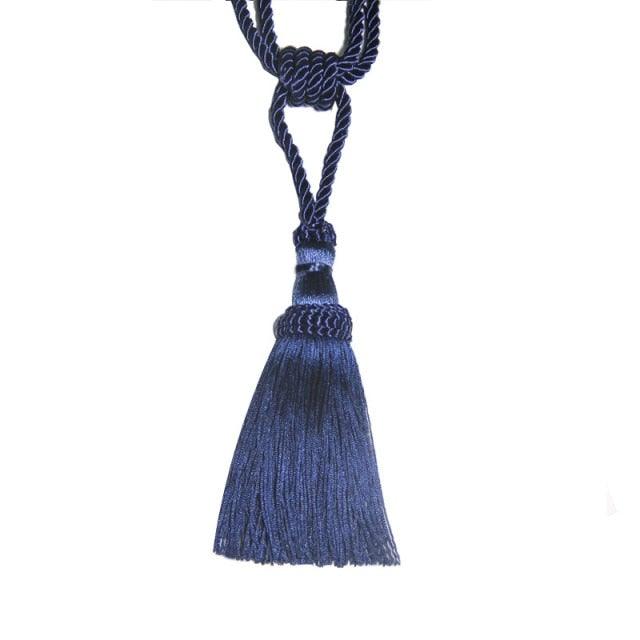 Polyester Tassel Curtain Tieback Handmade Hanging Tassels Fringe Curtains Holder Buckle Rope Decor Room Accessories European Style High-Grade Curtains Tieback Rope Tassel Holdbacks Stevvex