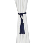 Polyester Tassel Curtain Tieback Handmade Hanging Tassels Fringe Curtains Holder Buckle Rope Decor Room Accessories European Style High-Grade Curtains Tieback Rope Tassel Holdbacks Stevvex