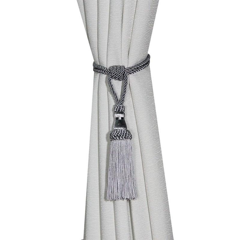 Polyester Tassel Curtain Tieback Handmade Hanging Tassels Fringe Curtains Holder Buckle Rope Decor Room Accessories European Style High-Grade Curtains Tieback Rope Tassel Holdbacks Stevvex