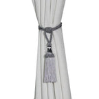 Polyester Tassel Curtain Tieback Handmade Hanging Tassels Fringe Curtains Holder Buckle Rope Decor Room Accessories European Style High-Grade Curtains Tieback Rope Tassel Holdbacks Stevvex