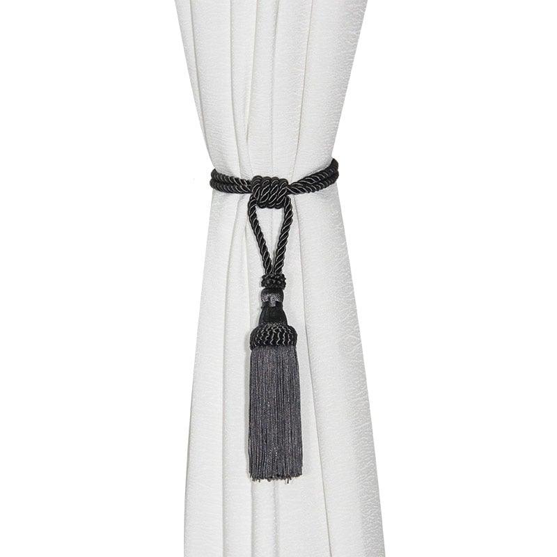 Polyester Tassel Curtain Tieback Handmade Hanging Tassels Fringe Curtains Holder Buckle Rope Decor Room Accessories European Style High-Grade Curtains Tieback Rope Tassel Holdbacks Stevvex