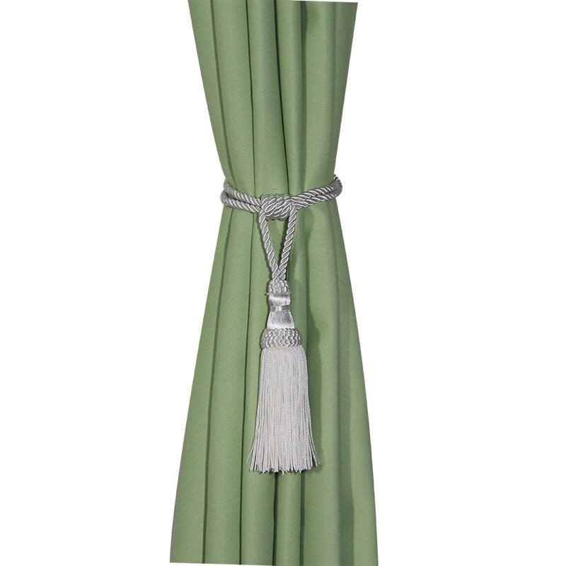 Polyester Tassel Curtain Tieback Handmade Hanging Tassels Fringe Curtains Holder Buckle Rope Decor Room Accessories European Style High-Grade Curtains Tieback Rope Tassel Holdbacks Stevvex
