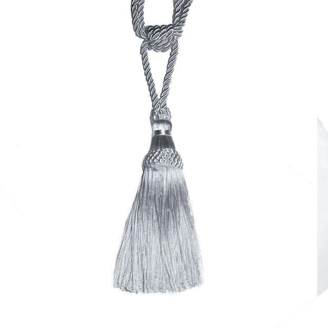 Polyester Tassel Curtain Tieback Handmade Hanging Tassels Fringe Curtains Holder Buckle Rope Decor Room Accessories European Style High-Grade Curtains Tieback Rope Tassel Holdbacks Stevvex