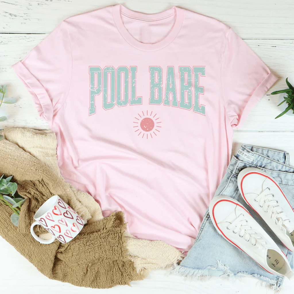 Pool Babe Tee Peachy Sunday