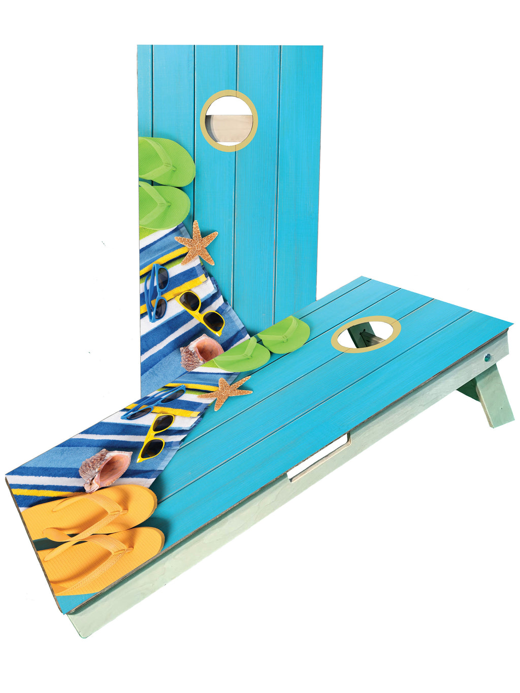 Beach/Pool Day Summer Cornhole Boards - SJB-DIAMOND ELITES