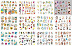 Pop Art Nail Stickers Sexy Girl Designs Comics Water Transfer Decals Manicure Lips Nail Art Decorations Slider Nail Art Stickers Decals Nail Art Supplies Valentines Day 3D Self-Adhesive Nail Decorations Accessories Women Girls Manicure Decorations