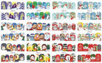Pop Art Nail Stickers Sexy Girl Designs Comics Water Transfer Decals Manicure Lips Nail Art Decorations Slider Nail Art Stickers Decals Nail Art Supplies Valentines Day 3D Self-Adhesive Nail Decorations Accessories Women Girls Manicure Decorations