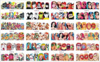Pop Art Nail Stickers Sexy Girl Designs Comics Water Transfer Decals Manicure Lips Nail Art Decorations Slider Nail Art Stickers Decals Nail Art Supplies Valentines Day 3D Self-Adhesive Nail Decorations Accessories Women Girls Manicure Decorations