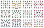 Pop Art Nail Stickers Sexy Girl Designs Comics Water Transfer Decals Manicure Lips Nail Art Decorations Slider Nail Art Stickers Decals Nail Art Supplies Valentines Day 3D Self-Adhesive Nail Decorations Accessories Women Girls Manicure Decorations