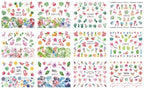 Pop Art Nail Stickers Sexy Girl Designs Comics Water Transfer Decals Manicure Lips Nail Art Decorations Slider Nail Art Stickers Decals Nail Art Supplies Valentines Day 3D Self-Adhesive Nail Decorations Accessories Women Girls Manicure Decorations