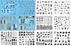 Pop Art Nail Stickers Sexy Girl Designs Comics Water Transfer Decals Manicure Lips Nail Art Decorations Slider Nail Art Stickers Decals Nail Art Supplies Valentines Day 3D Self-Adhesive Nail Decorations Accessories Women Girls Manicure Decorations