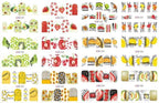 Pop Art Nail Stickers Sexy Girl Designs Comics Water Transfer Decals Manicure Lips Nail Art Decorations Slider Nail Art Stickers Decals Nail Art Supplies Valentines Day 3D Self-Adhesive Nail Decorations Accessories Women Girls Manicure Decorations